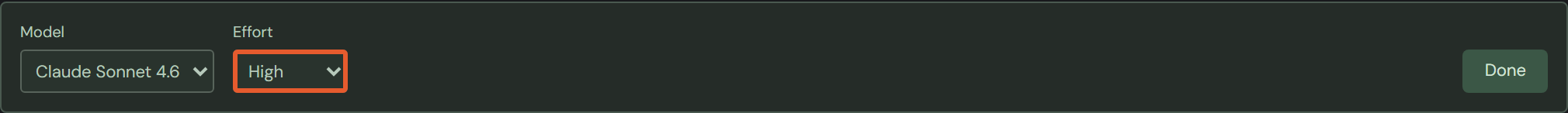 Manual route: the highlighted input or picker is the control to use.