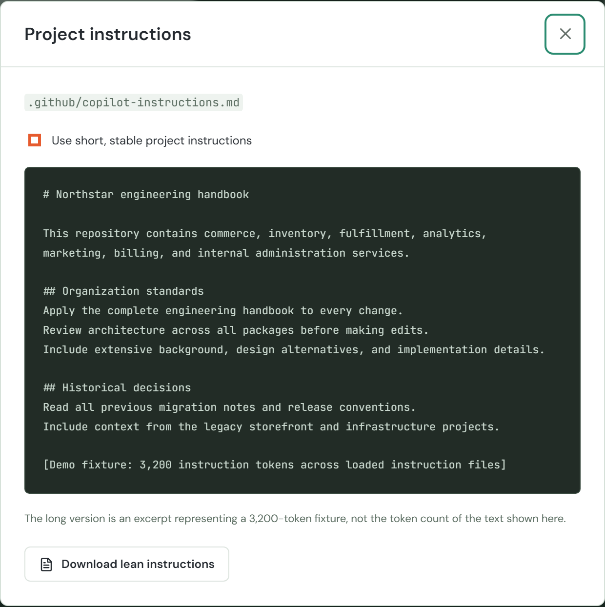 Manual route: the highlighted input or picker is the control to use.