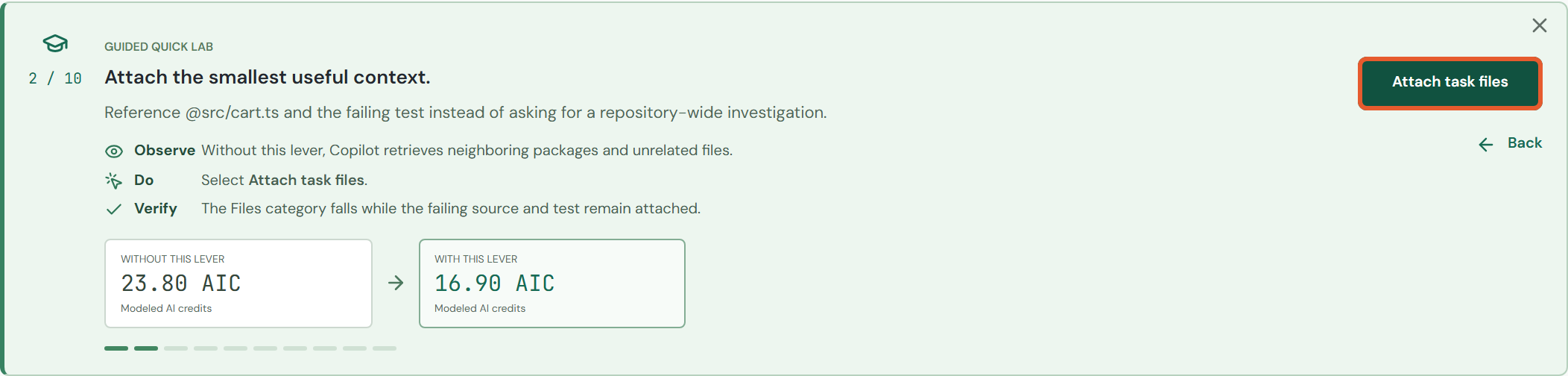 Guided CLI route: task 2 / 10.