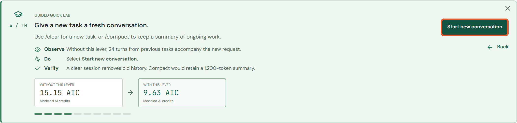 Guided CLI route: task 4 / 10.