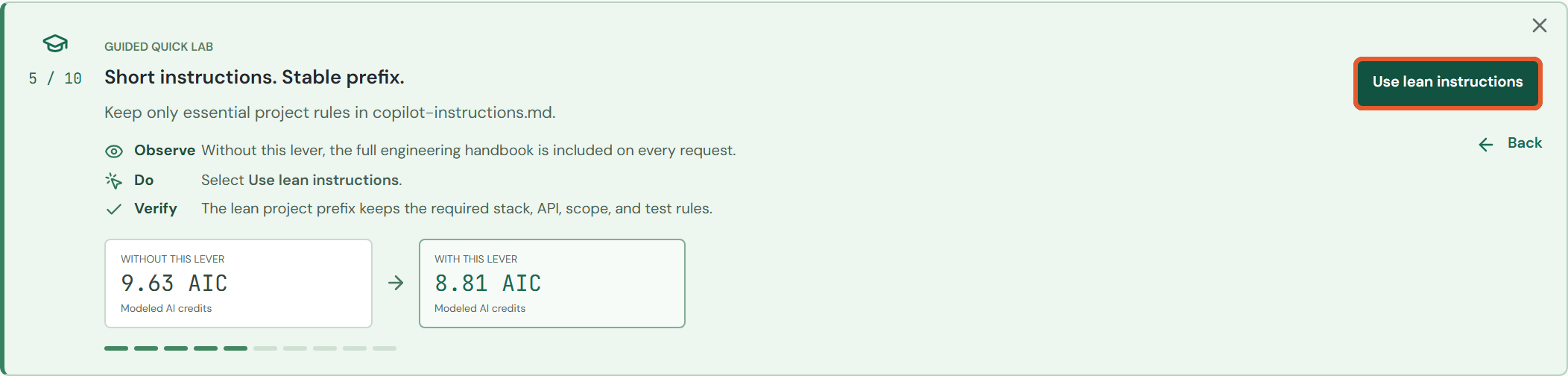 Guided CLI route: task 5 / 10.
