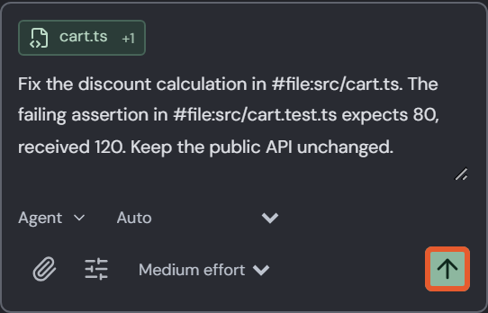 Optimized composer with Auto and Medium effort.