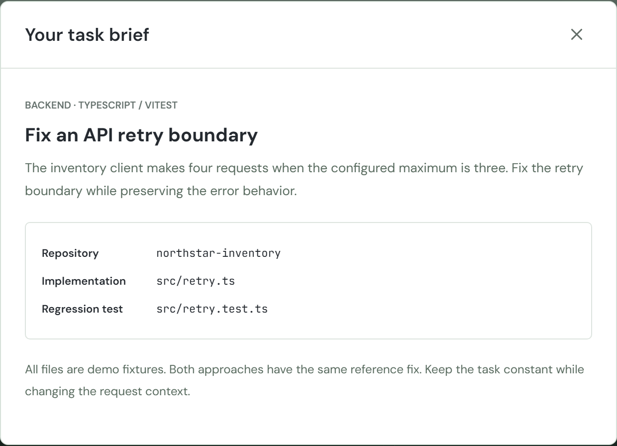 Task brief: implementation and regression-test files.